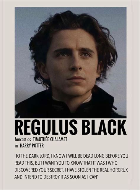 Regulus Black By Millie In 2021 Harry Potter Movie Posters Harry