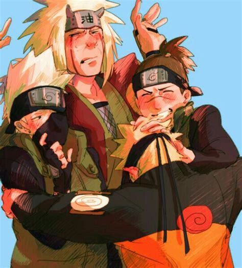 Kakashi Jiraiya Iruka Naruto Funny Hugging Naruto Iruka Naruto