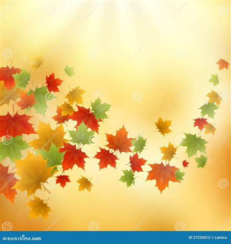 Abstract Gold Autumn Background Stock Vector Illustration Of Autumn