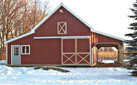 41 Small Barn Designs Complete Pole Barn Building Plans Etsy Barn