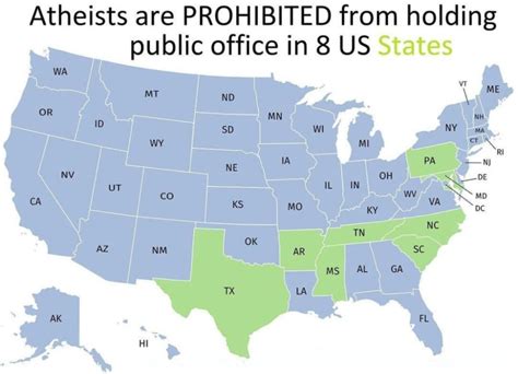 Atheism In The United States Vivid Maps