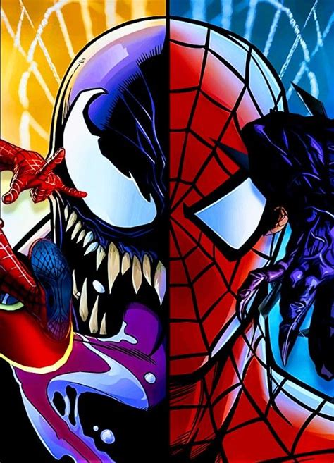 Spider Man Vs Venom Marvel Spiderman Art Spiderman Art Amazing