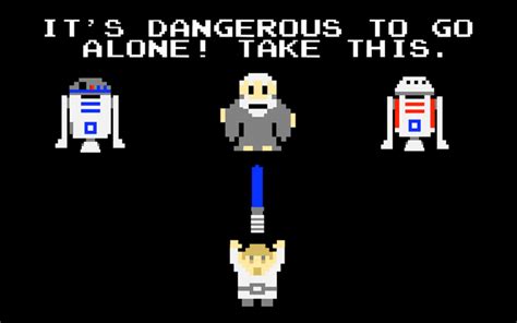 Its Dangerous To Go Alone Star Wars Style Zelda