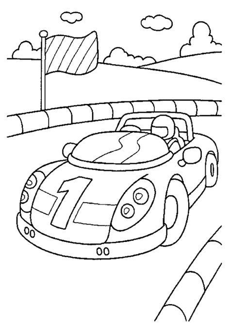 Coloriage Voiture De Course