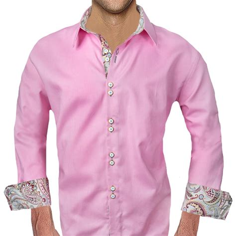 Pink Paisley Dress Shirts