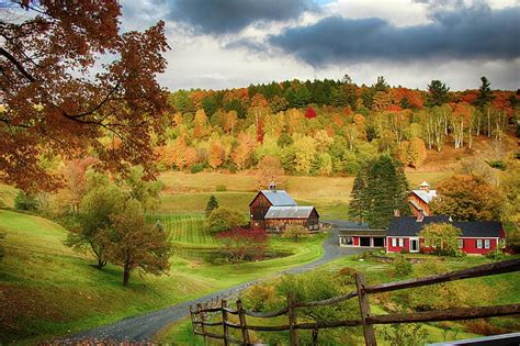 Autumn Foliage Photograph Vermont Sleepy Hollow In Fall Foliage By