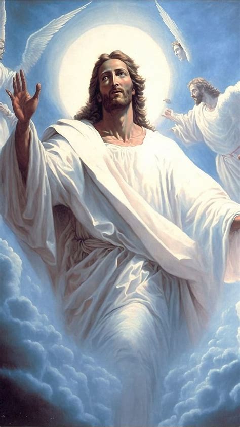 Jesus With Angels Jesus Angels Lord God Christ Hd Phone Wallpaper