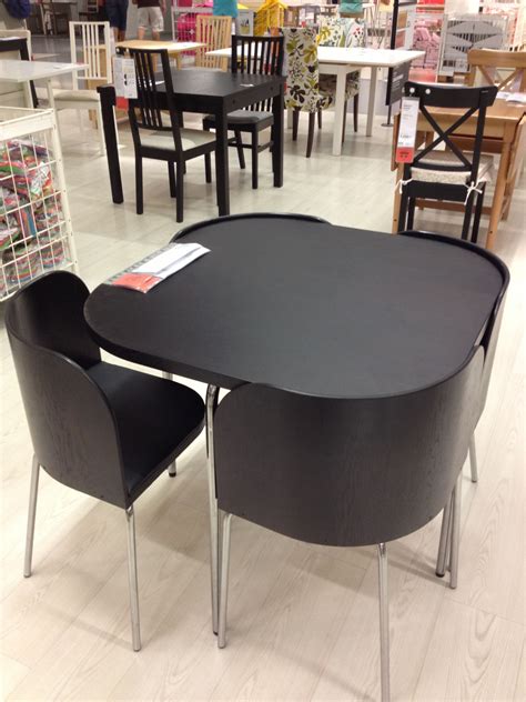 Store this set on the wall, on the counter or in the drawer. Dining table for small space | Small space dining set ...