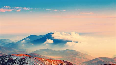 Wallpaper 1920x1080 Px Clouds Mountains Photography