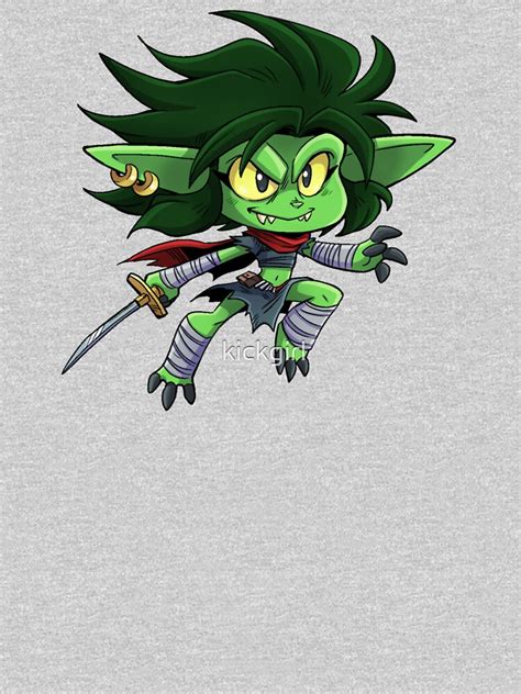 Goblin Girl Cute Dandd Adventures T Shirt By Kickgirl Redbubble