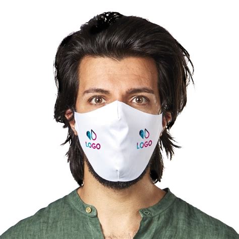 Masque en tissu sans plis à 2 couches, simple et léger. Masques en Tissu Personnalisés (Avec Logo)