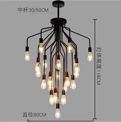 It represents some ensnaring and controlling force. Luxury Nordic retro industrial Pendant Lights wrought iron spider staircase light living room ...