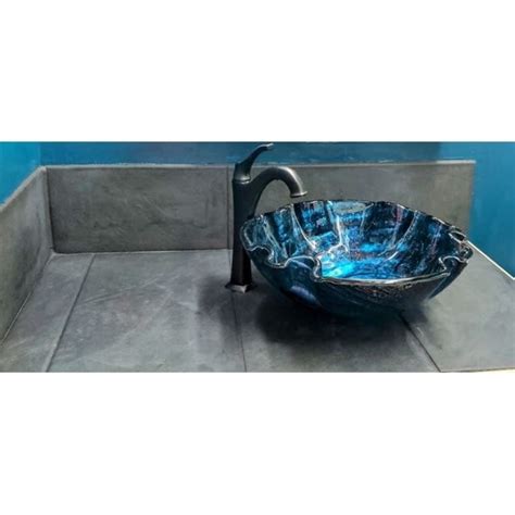 Eden Bath Caribbean Wave Glass Vessel Sink On Sale Bed Bath