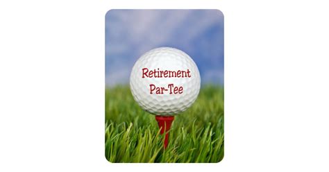 Retirement Party Golf Theme Card