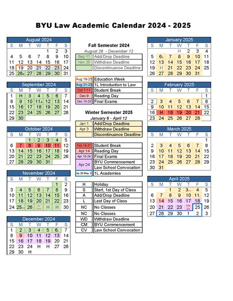 2024 Academic Calendar Byu Campus Karil Pearline