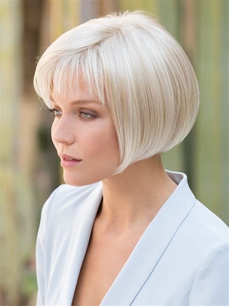 Norah jones cute short bob hairstyle for thin hair. Short Grey Bob Wigs with Fringe Synthetic Hair, Best Wigs ...