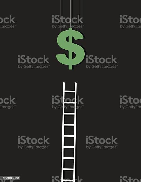 Money Ladder Stock Illustration Download Image Now Abundance Bank
