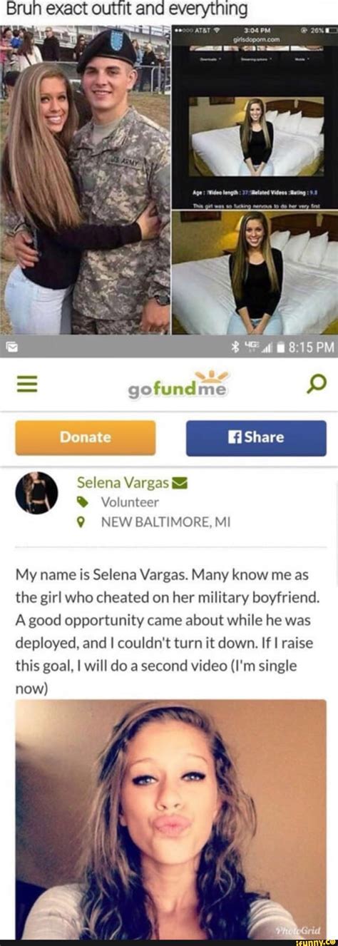 Bruh Exact Out T And Everything My Name Is Selena Vargas Many Know Me As The Girl Who Cheated