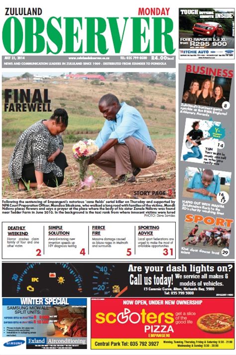 A Year In Review 2014 Zululand Observer