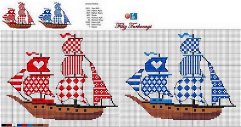 Get unlimited access to hundreds of free patterns. Χειροτεχνήματα: Ship cross stitch patterns /σχέδια με ...