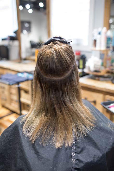 At my consultation, i also went with two different colors. Before and After Hand Tied Hair Extensions - A Cup Full of ...