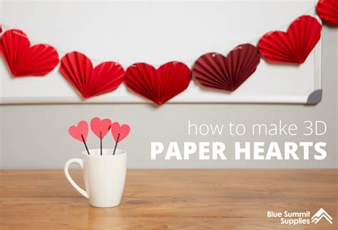 Hearts Paper Crafts Paper Hearts Heart Crafts Red File Folder Diy