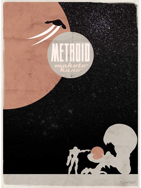 Minimalist Video Games Metroid Poster By Colorlust Redbubble
