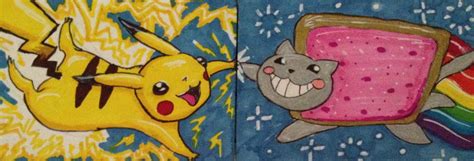 Nyan Cat Pikachu By Freakdearts On Deviantart