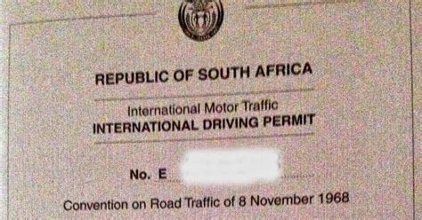 South Africa International Driving Permit Gambaran
