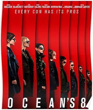 Criminal mastermind debbie ocean and seven other female thieves try to pull off the heist of the century at new york's annual met gala. Ocean's 8 Poster | Ocean's eight, Eight movie, Full movies