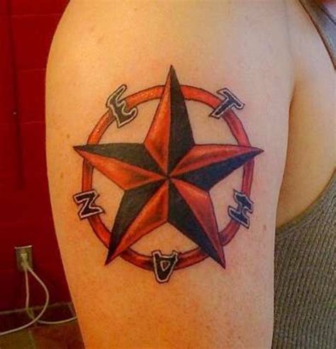 Pin By Piercing Models On Star Tattoos Star Tattoo Designs 3d Star