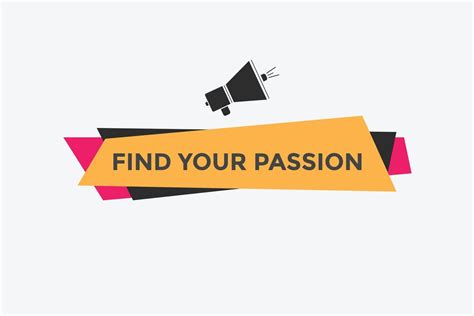 Find Your Passion Colorful Label Sign Template Find Your Passion Symbol Web Banner 11595898