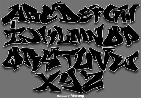 Alfabeto De Grafite Para Desenhar
