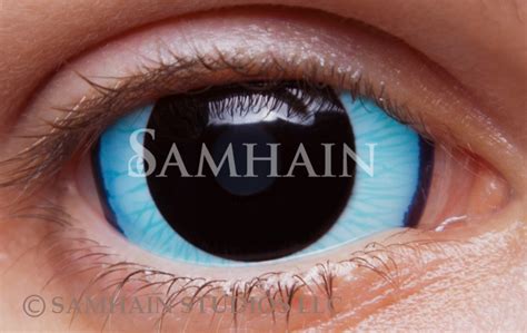 Kawaii Blue Single Lens Samhain Contact Lenses