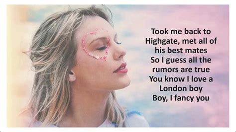 London Boy Taylor Swift Lyrics Youtube