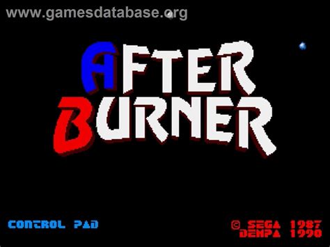 After Burner Ii Sega Genesis Games Database