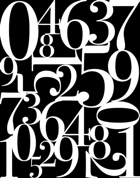 Number Typography Printables Typography Prints Typography Printable