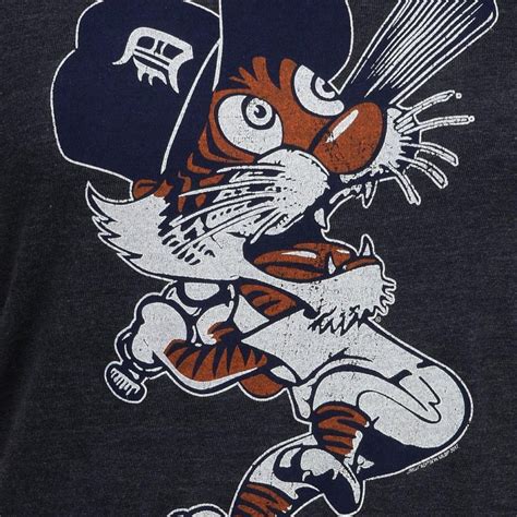Detroit Tigers Swinging Kitty Mens T Shirt Vintage Detroit Collection