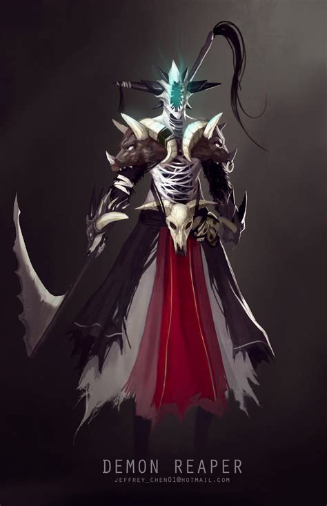 The Demon Reaper Character Concept By Jeffchendesigns On Deviantart