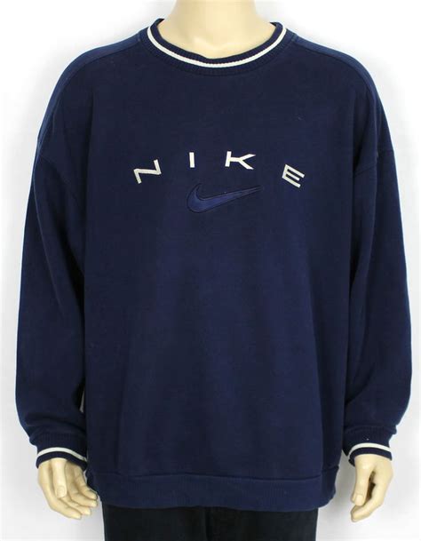 Nike Vintage Authentic Blue Sweatshirt Jumper Rare Size Xxl Vintage
