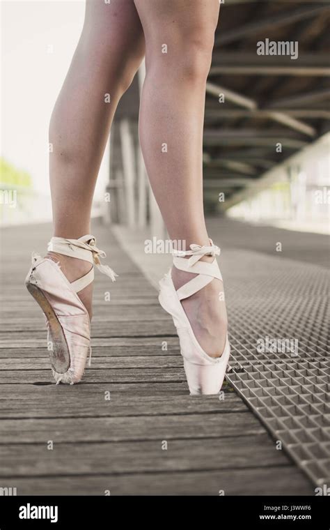 A Ballerina Is Warming Up With Pointes Stock Photo Alamy