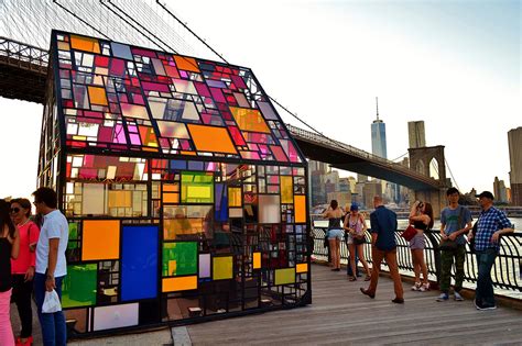 Stained Glass House At The Brooklyn Bridge Robotspacebrain