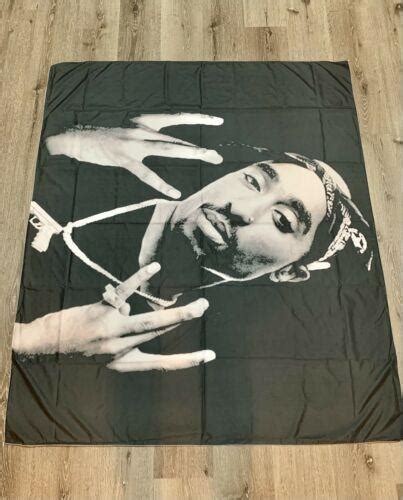 2pac Tupac Shakur Fabric Poster Tapestry Banner 4 X 4 Rare Wall