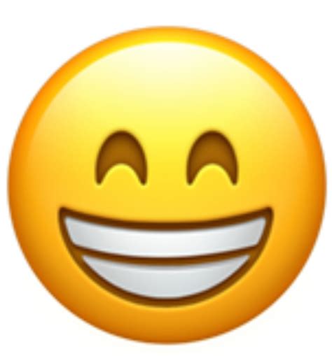 A Version Of The Grinning Face Showing Smiling Eyes This Emoji