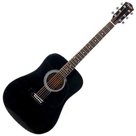 Disc Squier By Fender Sa 105 Acoustic Guitar Black At Gear4music