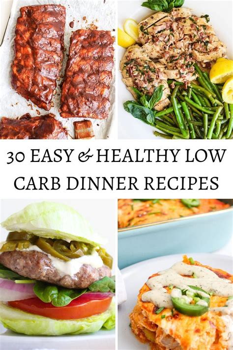 30 Of The Best Easy And Healthy Low Carb Dinner Recipes That The Whole