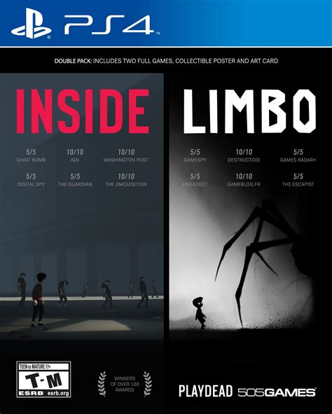 Inside And Limbo 2 Pack Playstation 4 Playstation 4 Gamestop