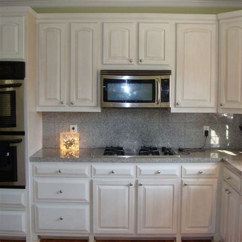 White Washed Cabinets Kitchen