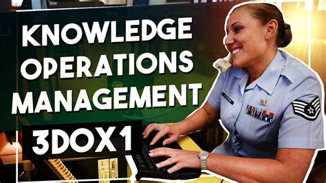 Knowledge Operations Management 3d0x1 Air Force Careers Female Youtube