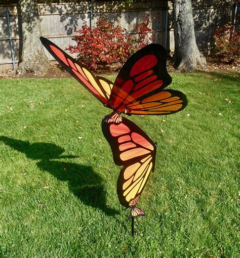 Giant Butterfly Garden Art Butterfly Metal Sculpture Etsy